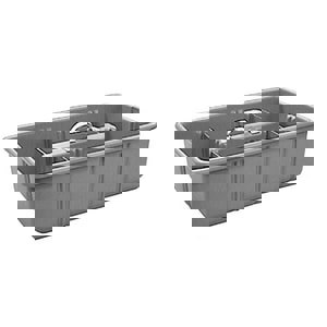 25 x 12 in. Grey 6 Divider Tool and Parts Caddy